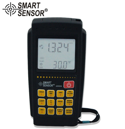 ?，?AR856 數(shù)字風(fēng)速計(jì) 分體式風(fēng)量儀風(fēng)速儀風(fēng)速計(jì)測風(fēng)儀可連電腦