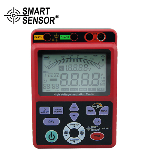 ?，?AR3127 便攜式5000V高壓絕緣電阻表 電子搖表 數(shù)字兆歐表